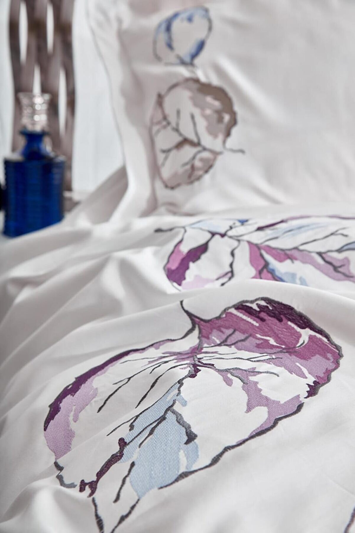 Комплект постельного белья Dantela Vita Cinar с вышивкой Евро Разноцветный 000230370 - фото 2