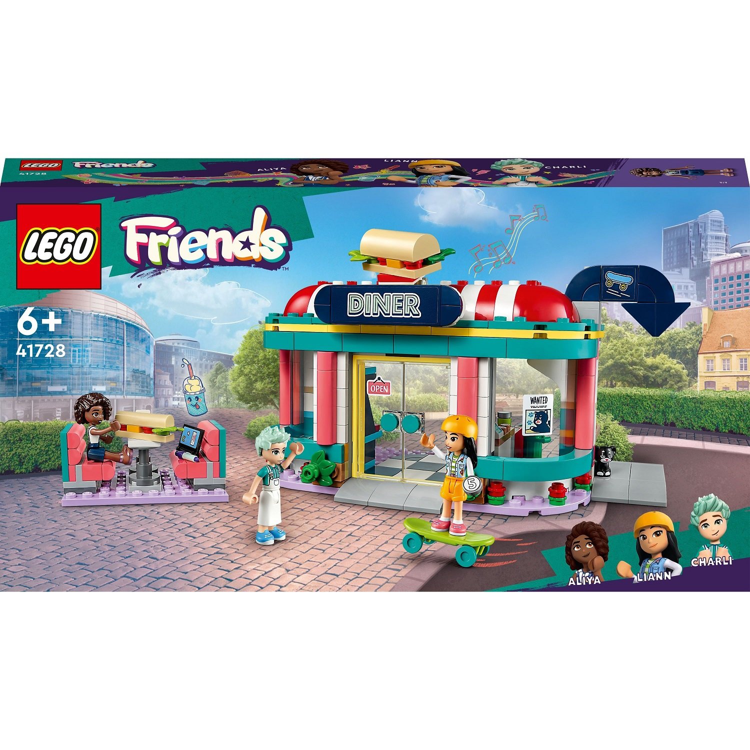 Конструктор LEGO Friends Хартлейк Сити: ресторанчик в центре города 346 деталей (41728) - фото 1