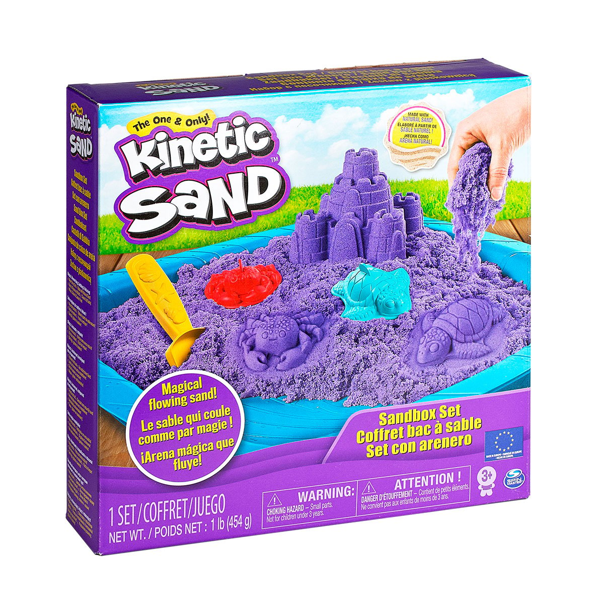 Набор песка для детского творчества Wacky-Tivities Kinetic Sand, фиолетовый, 454 г (71402P) - фото 7