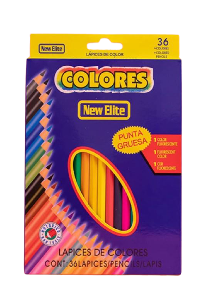 Набір кольорових олівців Colores, 36 кольорів - фото 1