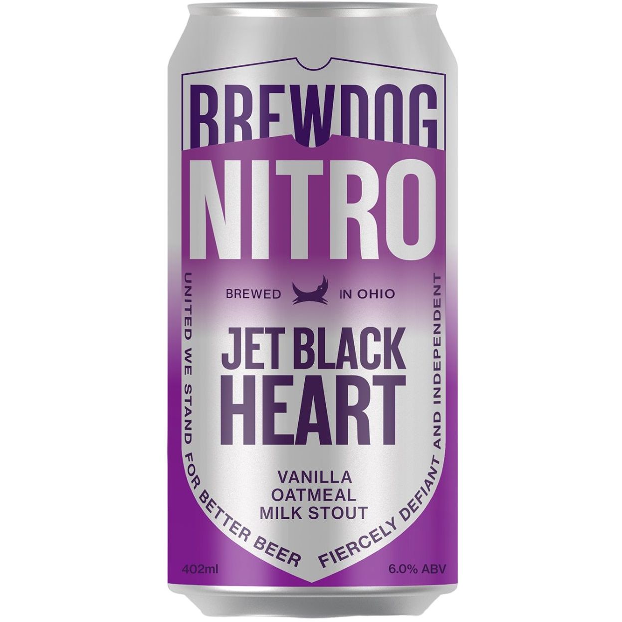 Пиво BrewDog Jet Black Heart Nitro, 6%, ж/б, 0,402 л - фото 1
