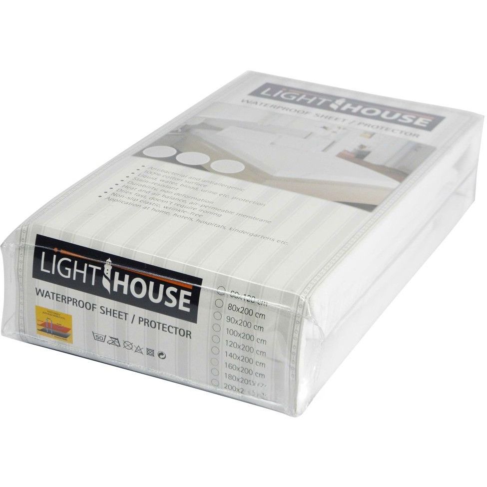 Наматрацник LightHouse Jersey Водонепроникний 200х90 см білий (48827) - фото 5
