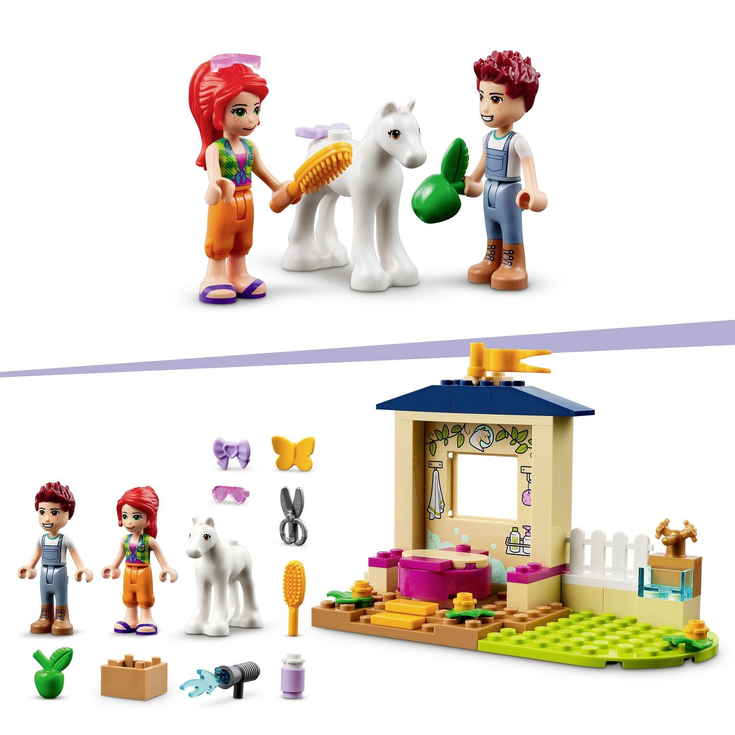 Конструктор LEGO Friends Конюшня для миття поні, 60 деталей (41696) - фото 6