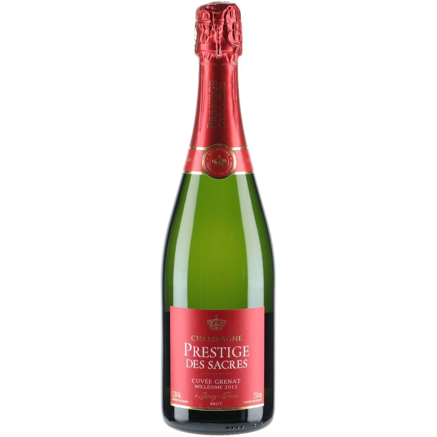 Шампанское Prestige des Sacres Cuvee Grenat 2013 белое брют 0.75 л - фото 1