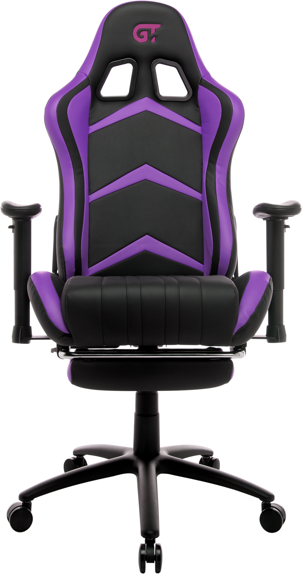 Геймерское кресло GT Racer черное с фиолетовым (X-2534-F Black/Violet) - фото 2