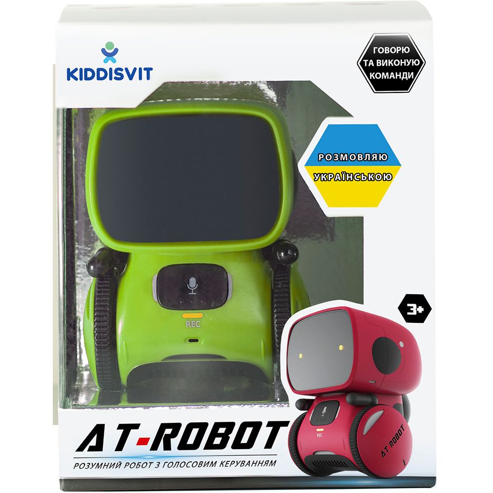 Інтерактивний робот AT-Robot, з голосовим управлінням, укр. мова, зелений (AT001-02-UKR) - фото 11