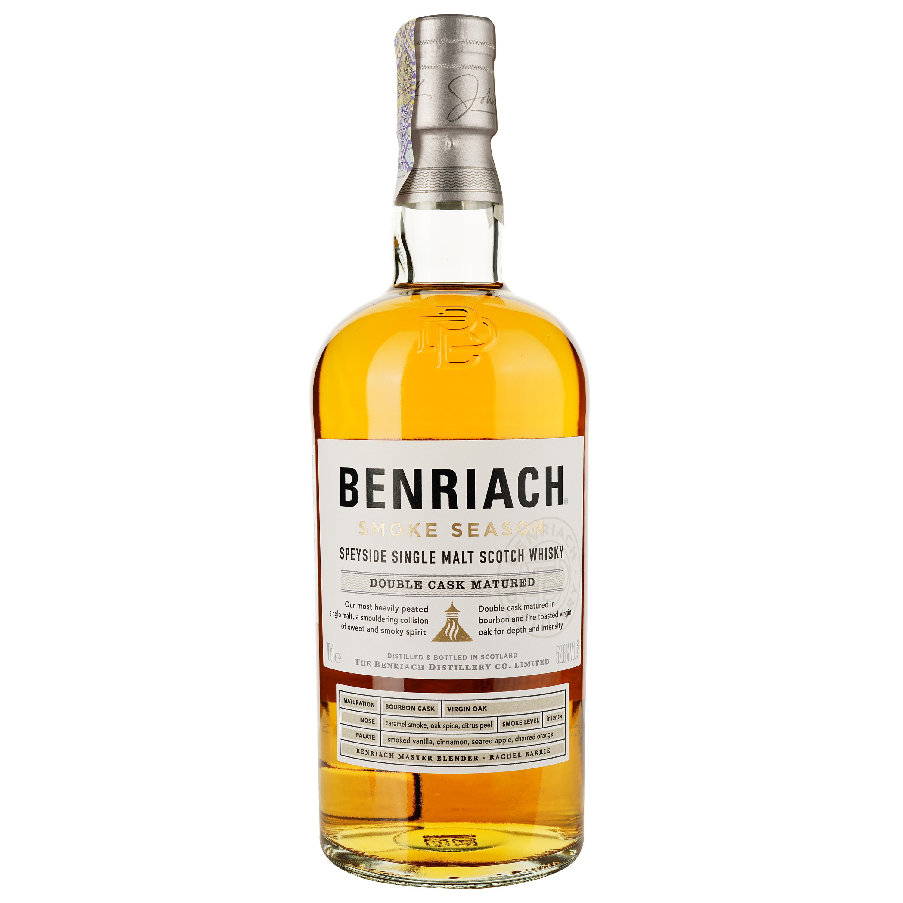 Виски BenRiach Smoke Season Single Malt Scotch Whisky 52.8% 0.7 л - фото 2