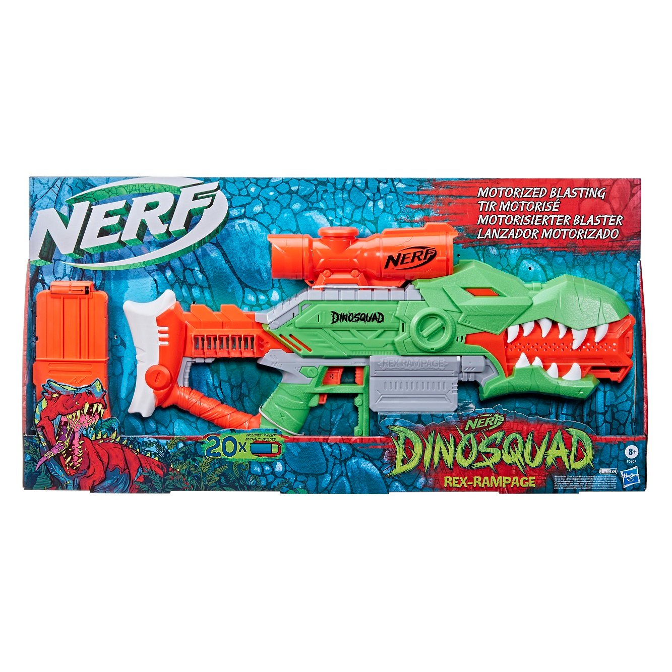 Бластер Hasbro Nerf Dino Rex-Rampage (F0807) - фото 8