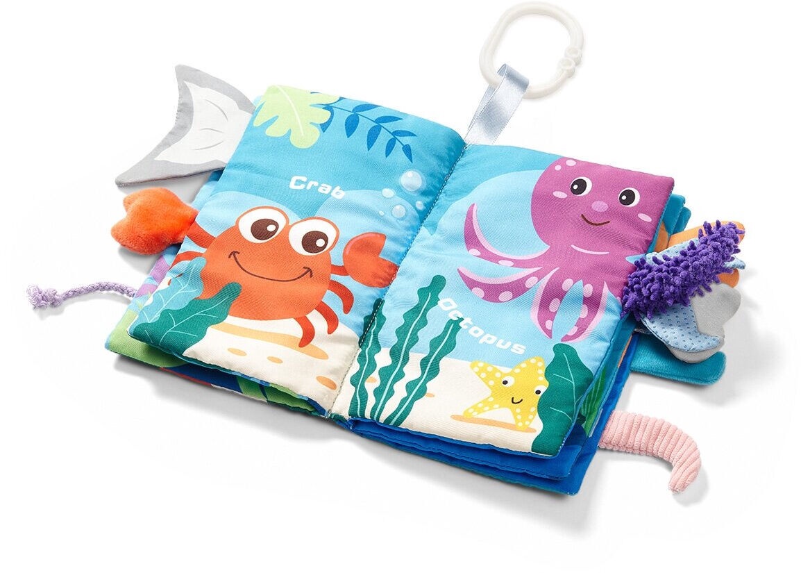 Развивающая мягкая книга BabyOno Go to the OCEAN - фото 3