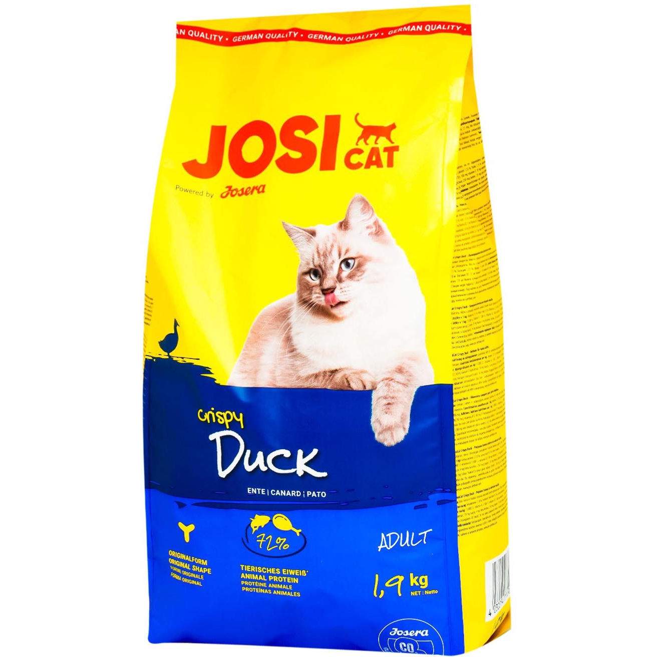 Сухой корм для кошек Josera JosiCat Crispy Duck 1.9 кг - фото 1
