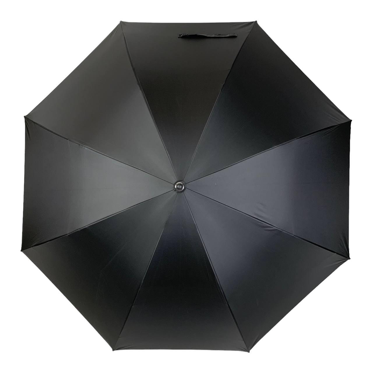 Жіноча парасолька-палиця напівавтомат RST 120 см чорна - фото 2
