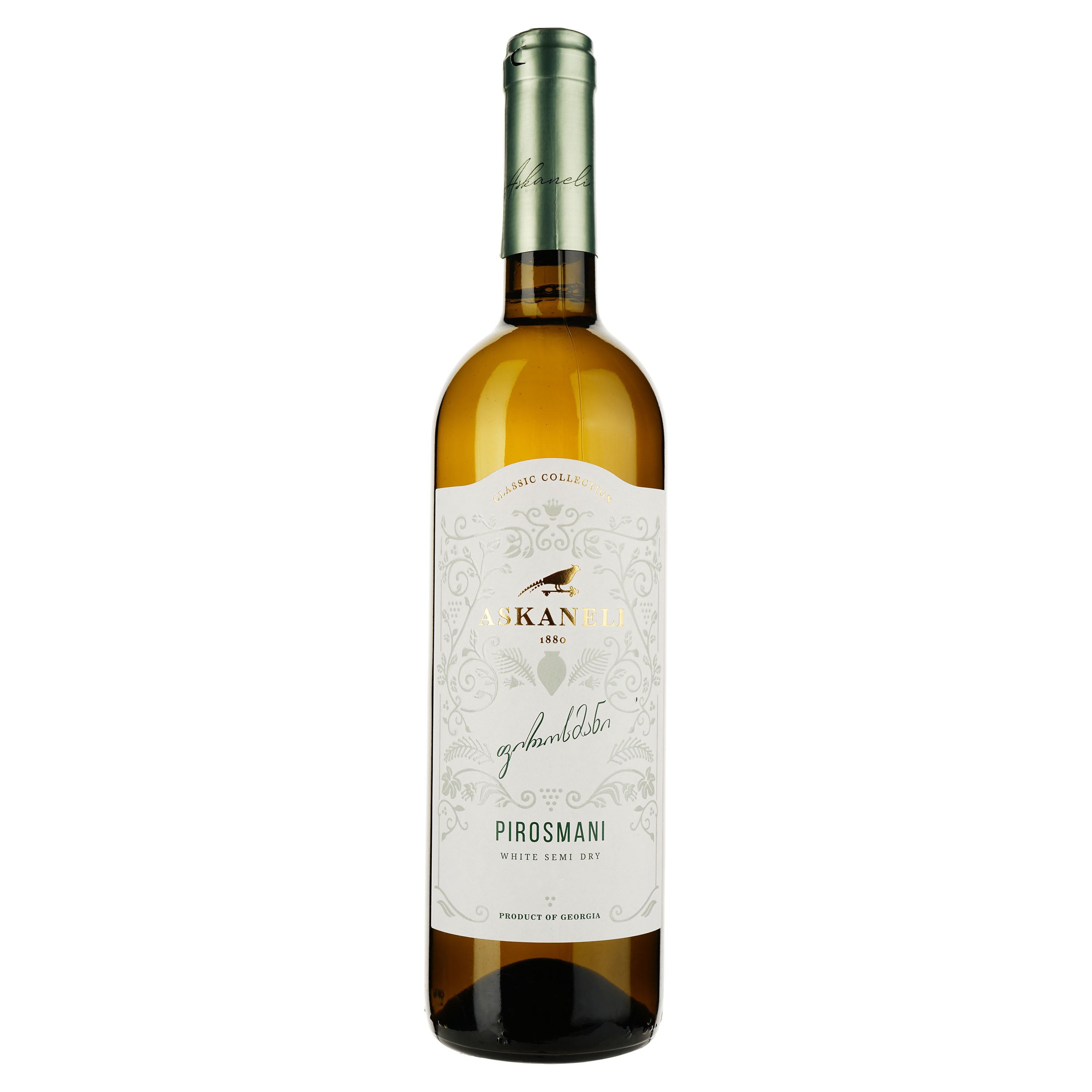Вино Askaneli Pirosmani, біле, напівсухе, 0,75 л - фото 1