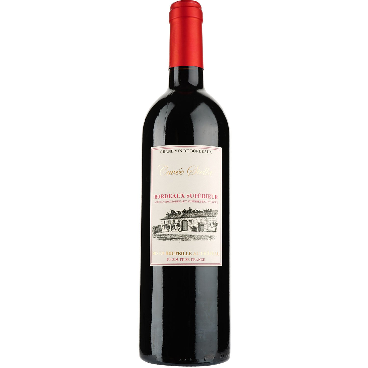 Вино Cuvee Stella Chateau Alta Gaia AOP Bordeaux Superieur 2018, красное, сухое, 0,75 л - фото 1