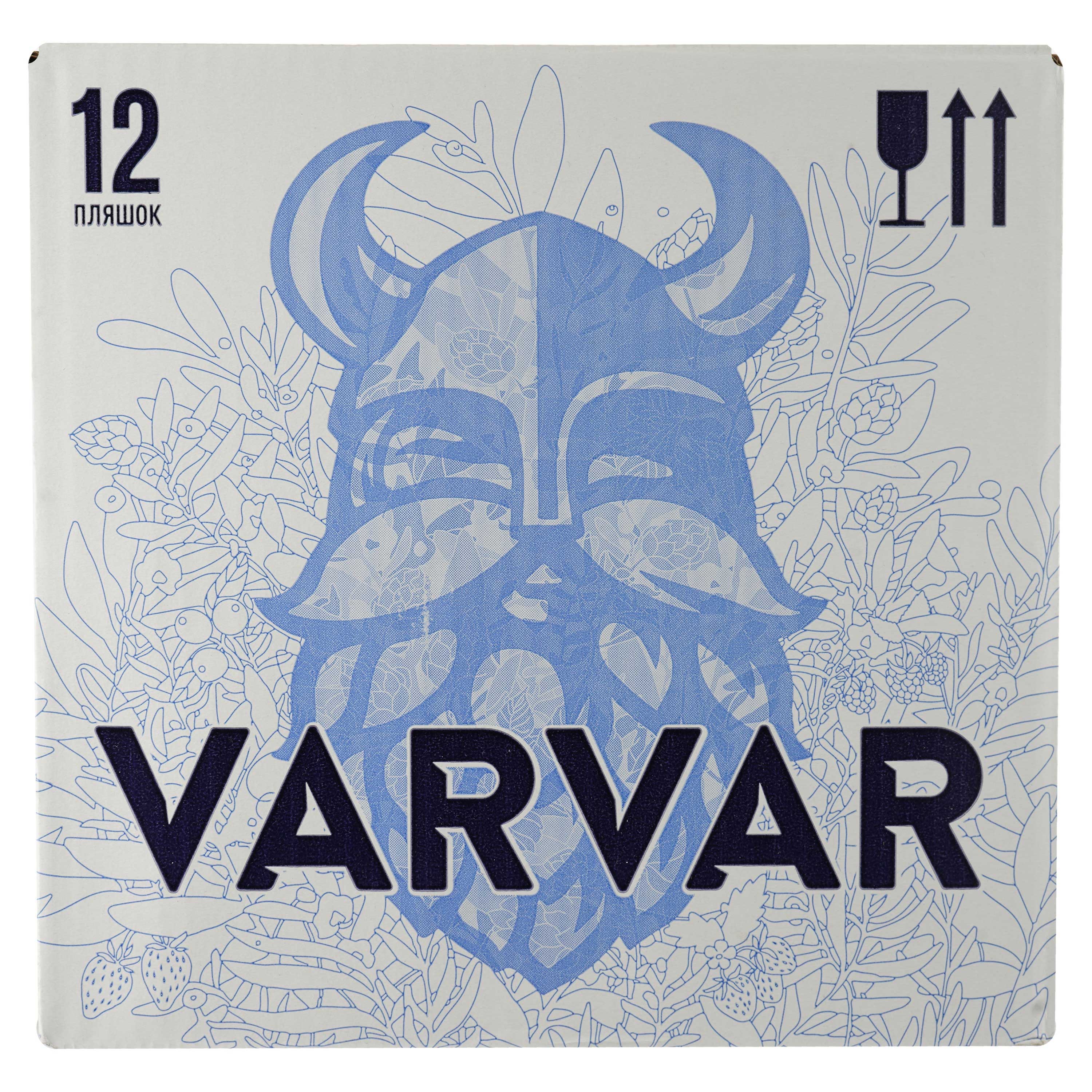 Набор пива Varvar Mixer Set (10 шт. по 0,33 л), 0,5-6,9%, 3,3 л + бокал Bodega 0,4 л - фото 1