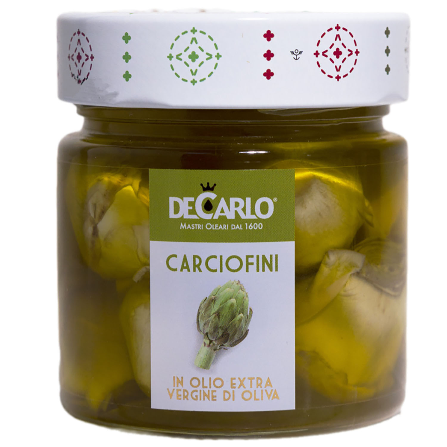 Артишоки DeCarlo Carciofini in Olio Extra Vergine Di Oliva 200 г - фото 1