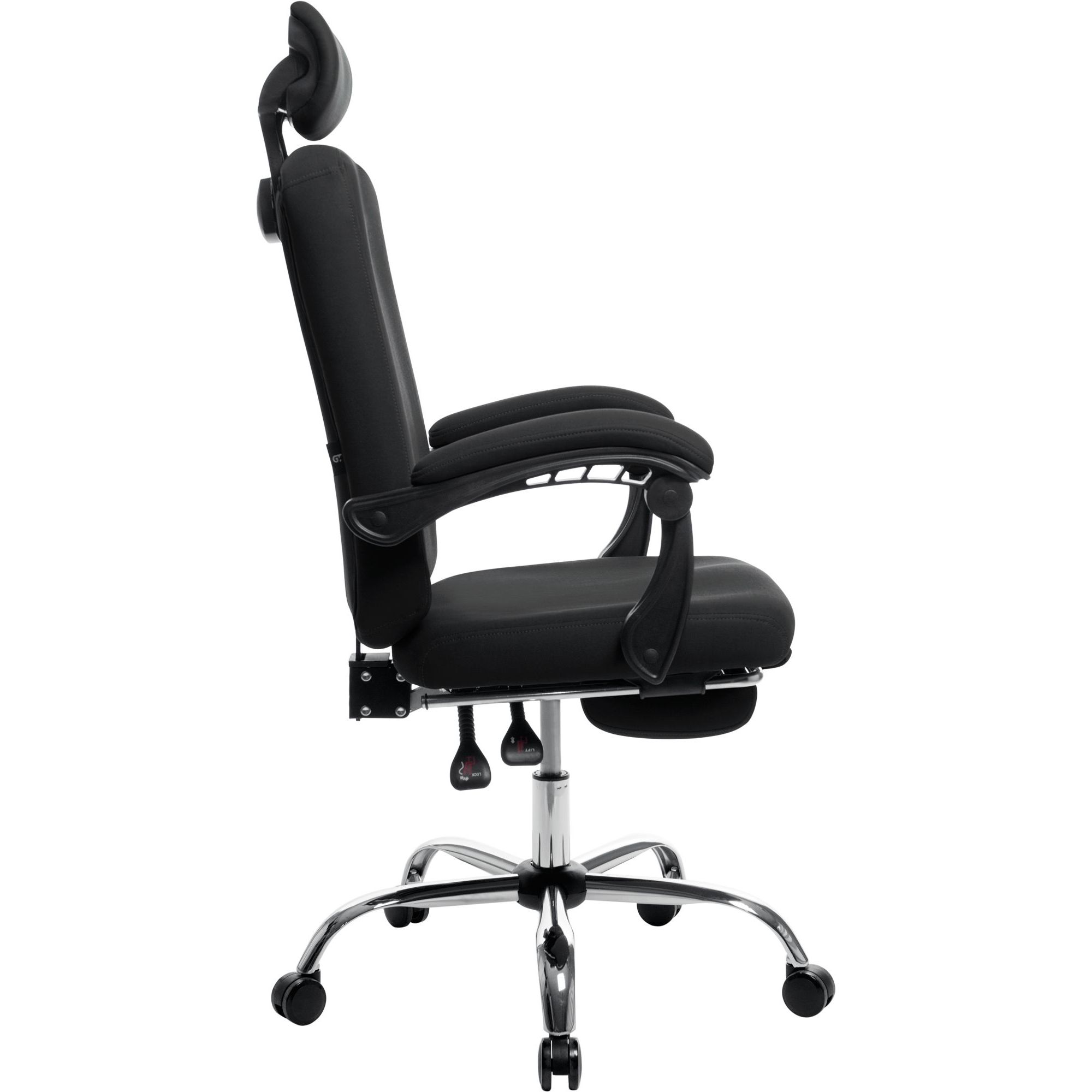 Офісне крісло GT Racer X-8003 Fabric, чорне (X-8003 Black) - фото 3