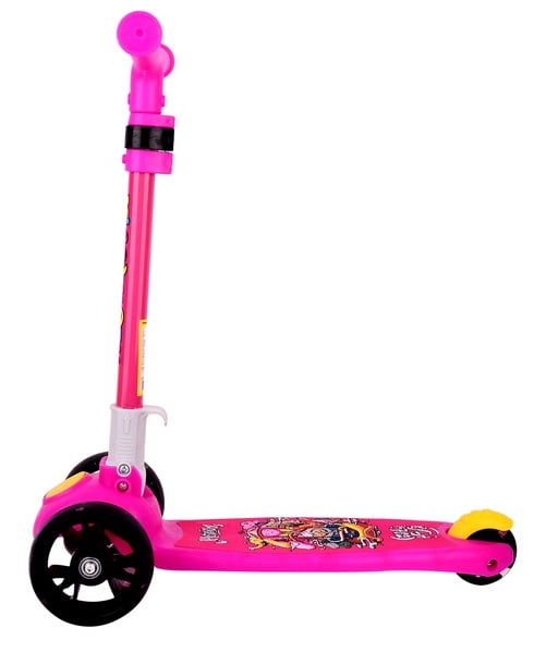 Самокат Daddychild 009T-Pink, с подсветкой колес, розовый (HD-009T-Pink) - фото 3