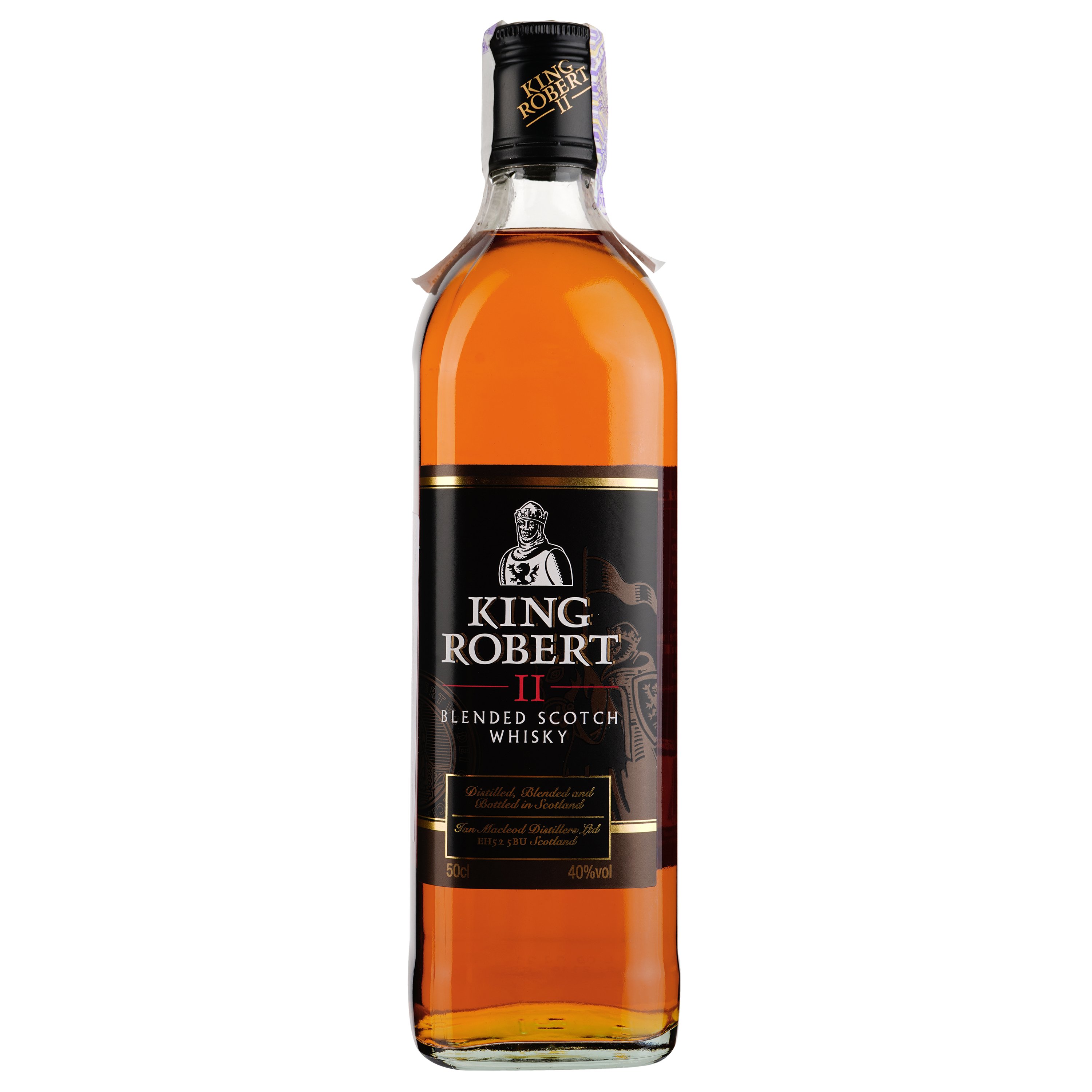 Віскі King Robert II Blended Scotch Whisky, 40%, 0,5 л - фото 1