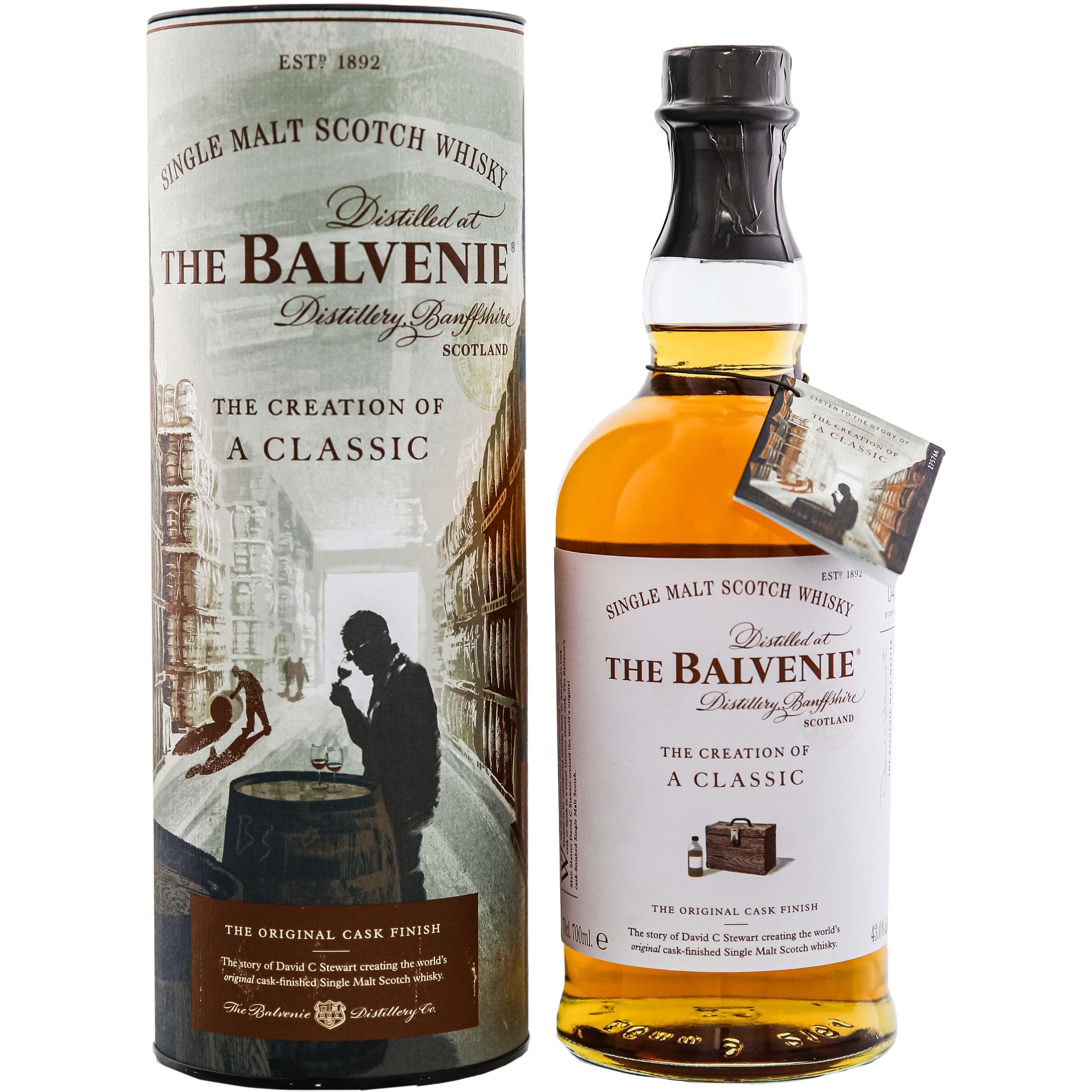 Віскі Balvenie Creation of a Classic Single Malt Scotch Whisky 43% 0.7 л в подарунковій упаковці - фото 1