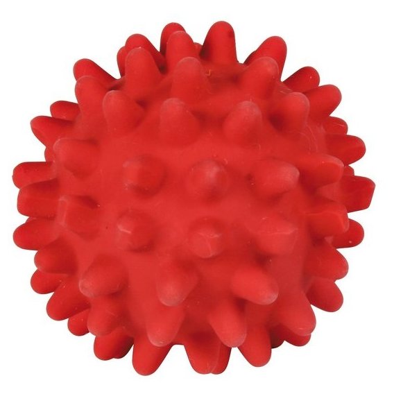 Игрушка для собак Trixie Мяч игольчатый с пищалкой, d 6 см, в ассортименте (35431) - фото 2
