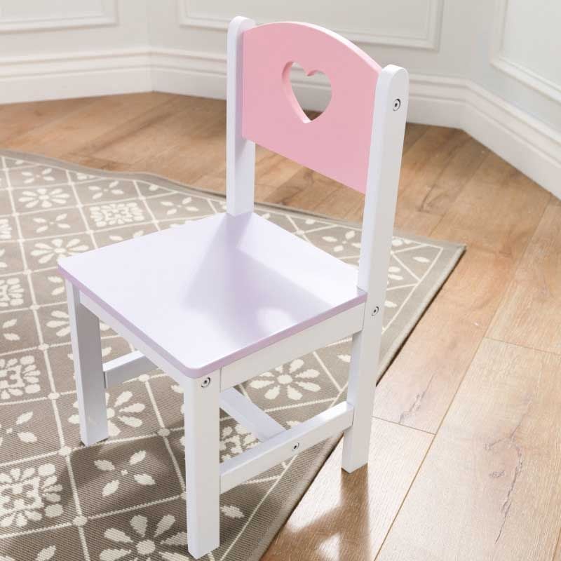 Дитячий стіл з ящиками і двома стільцями KidKraft Heart Table & Chair Set, рожевий (26913) - фото 4
