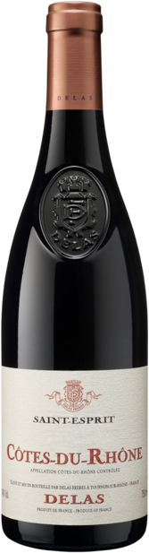 Вино Delas Cotes-du-Rhone Saint-Esprit AOC, красное, сухое, 0,75 л - фото 1