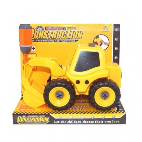 Трактор з екскаваторною установкою Kaile Toys, жовтий (KL702-1) - фото 3