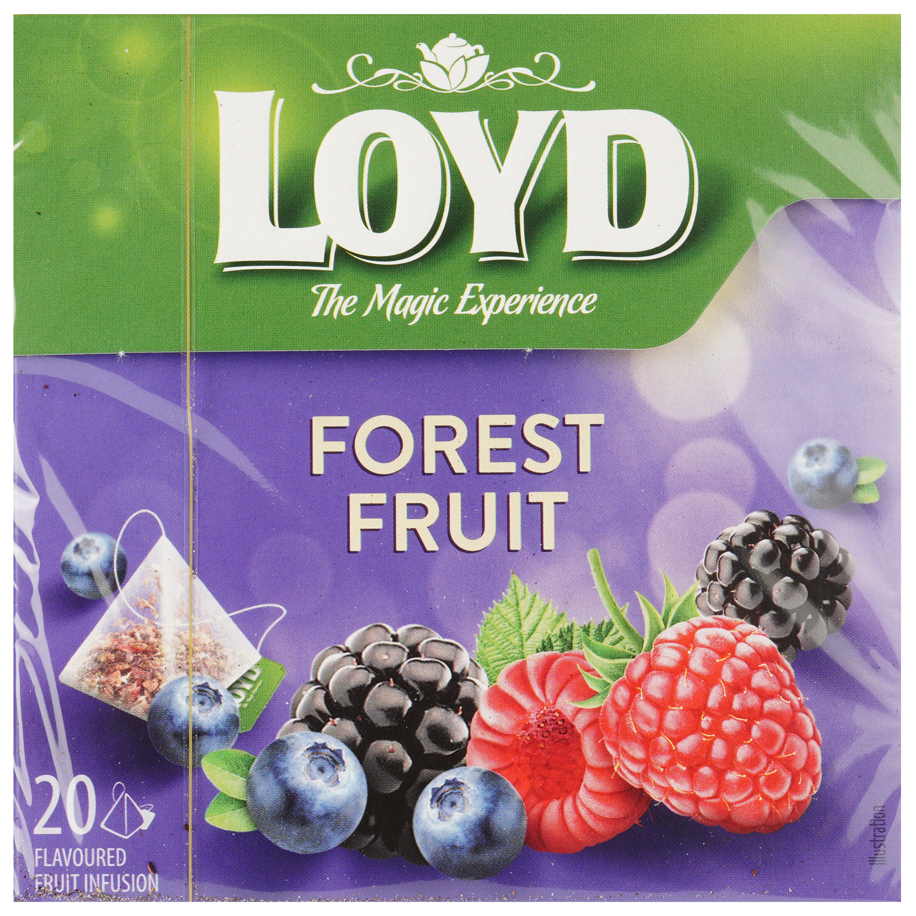 Чай фруктовый Loyd Forest Fruits, Лесовые ягоды, в пирамидках, 40 г - фото 2