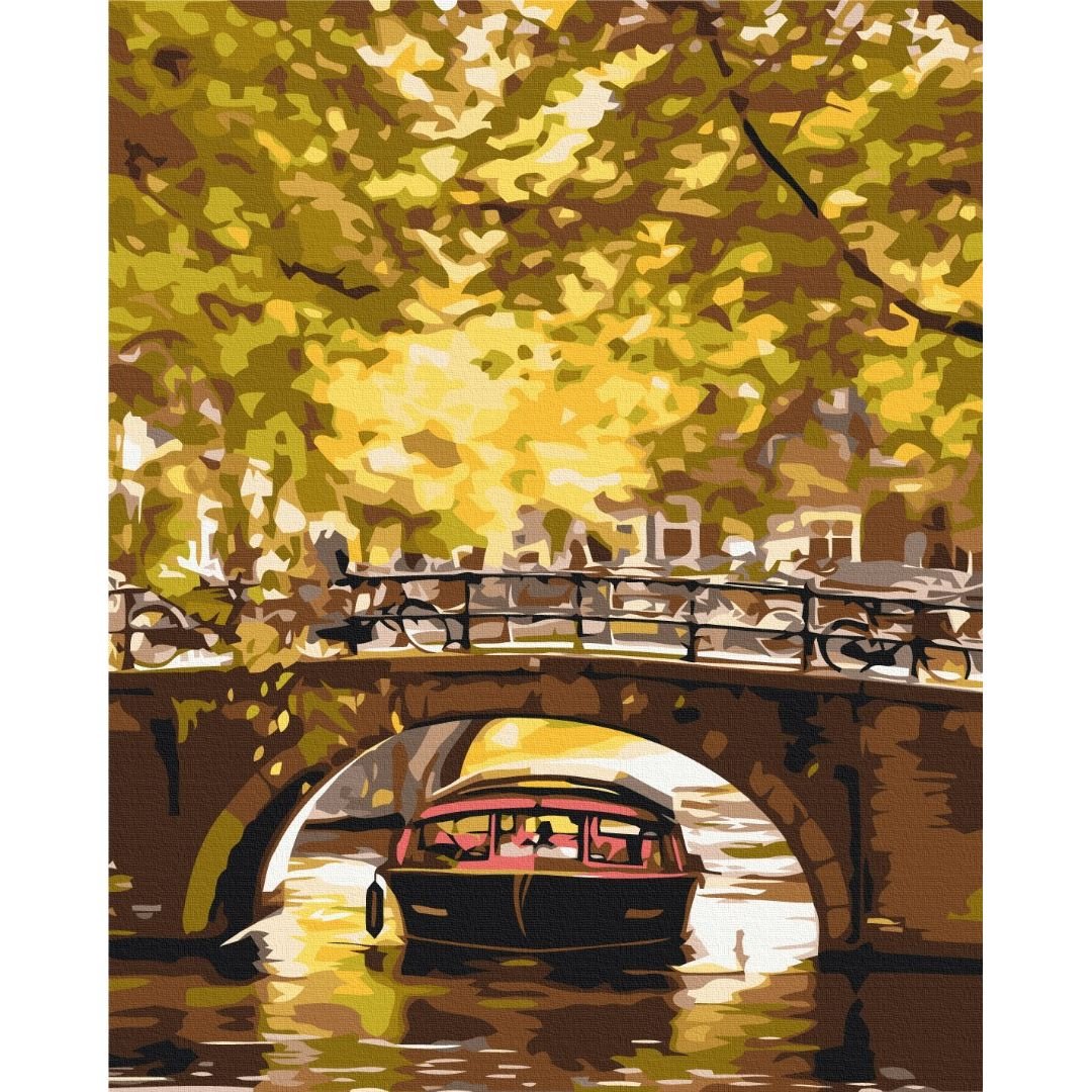 Картина по номерам Прогулка на лодке по каналам Brushme 40x50 см разноцветная 000277989 - фото 1