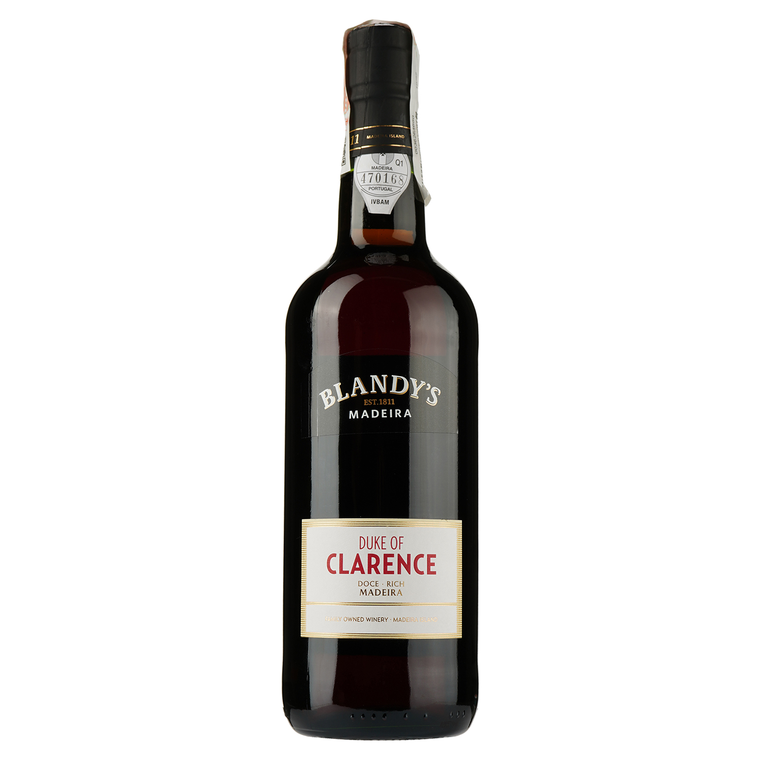 Вино Blandy's Duke of Clarence Rich Sweet, красное, крепленное, 19%, 0,75 л - фото 1