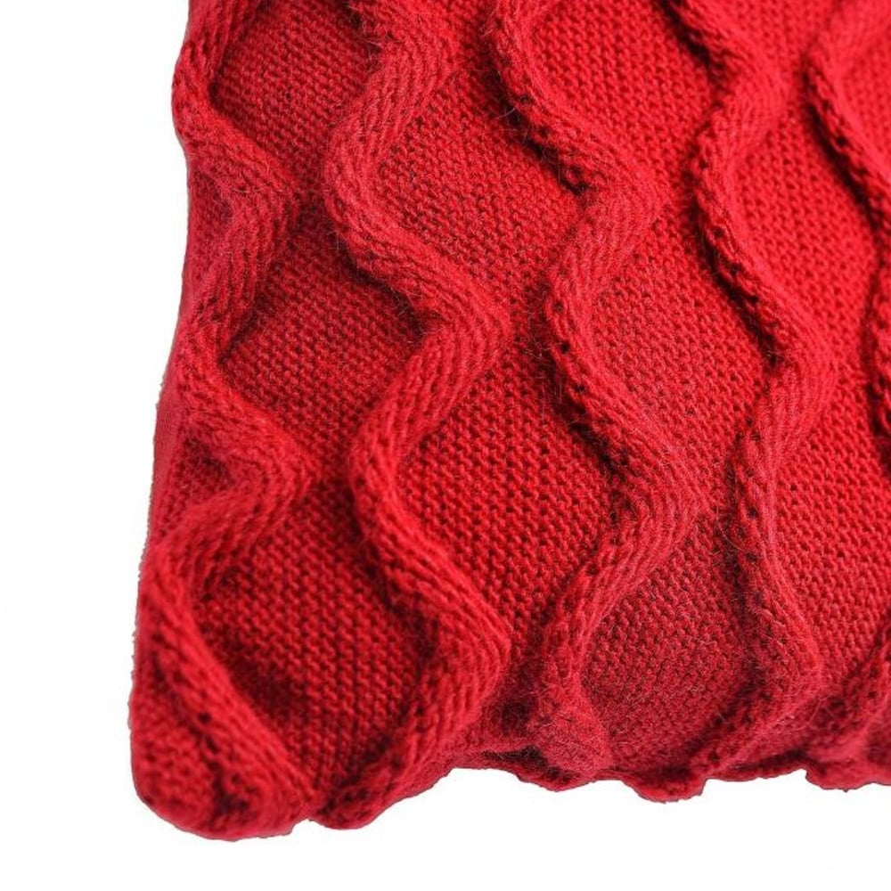 Подушка декоративна Прованс Хвилі, 33х33 см, червоний (27420) - фото 2