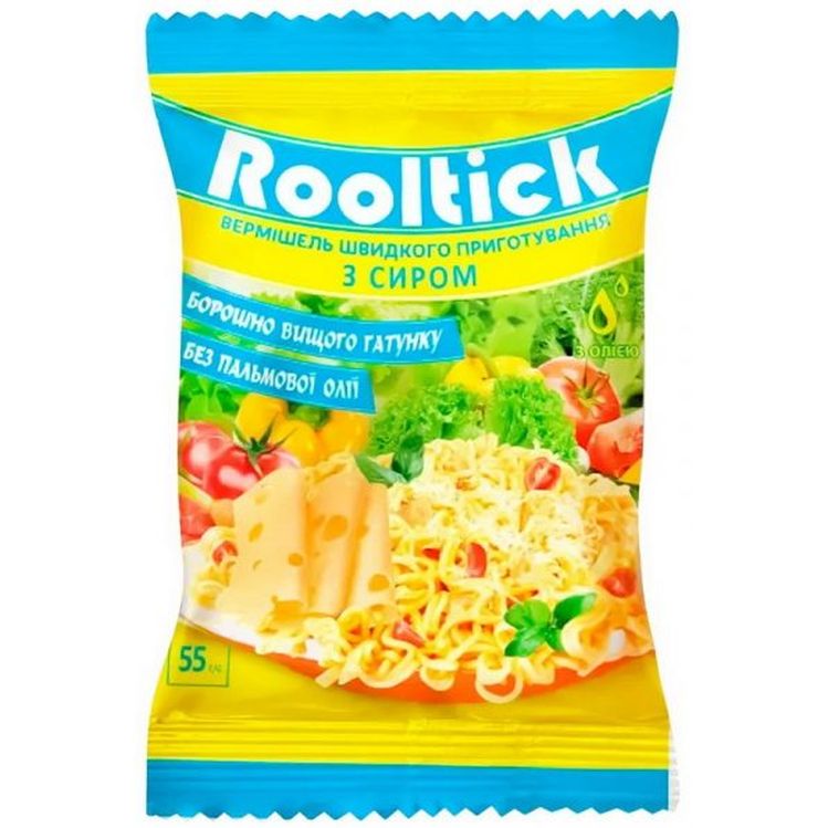 Вермішель швидкого приготування Rooltick зі смаком сиру 55 г - фото 1