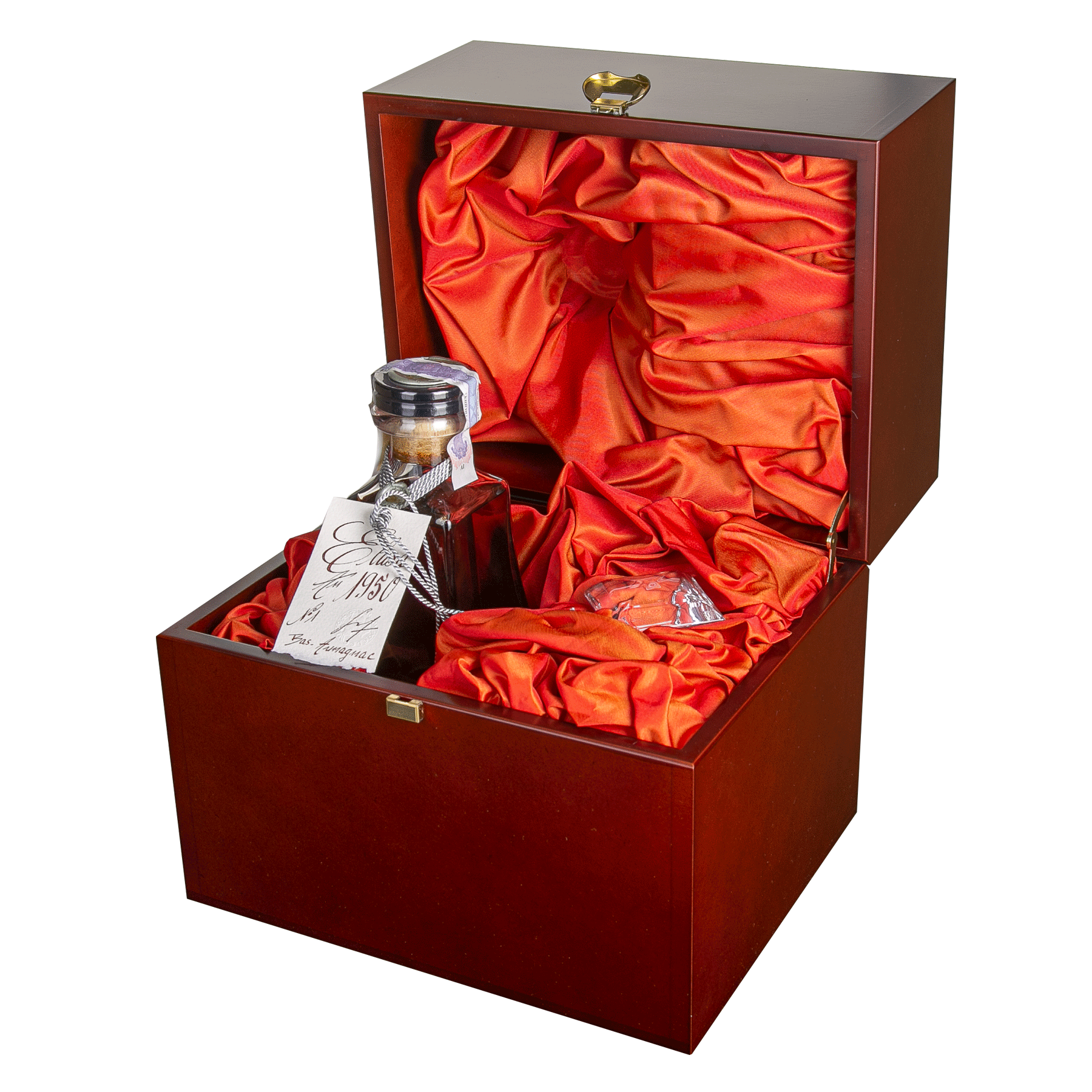 Арманьяк Baron Gaston Legrand Bas Armagnac 1950 Carafe Elusa, в деревянной коробке, 40%, 0,7 л - фото 3