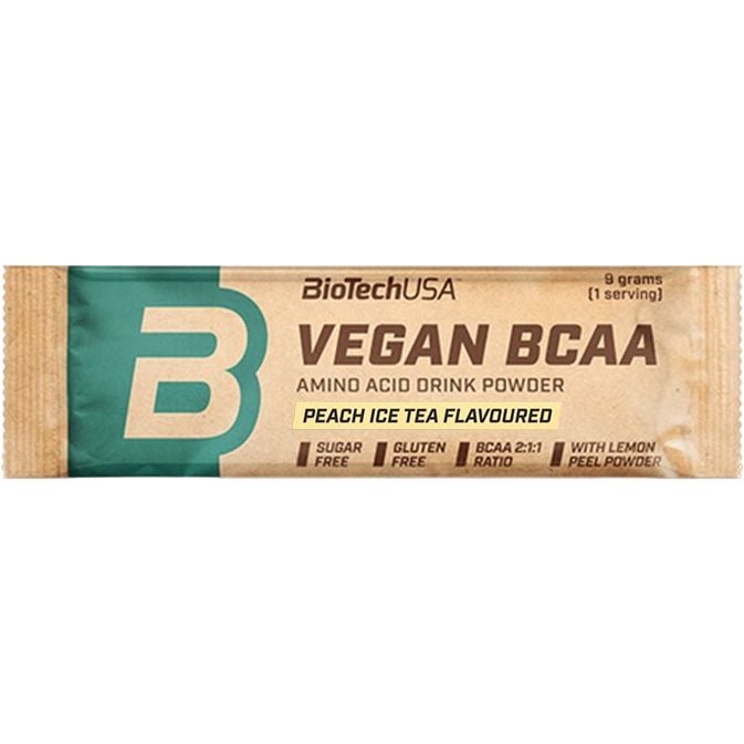 Амінокислоти BiotechUSA Vegan BCAA Холодний чай 9 г - фото 1