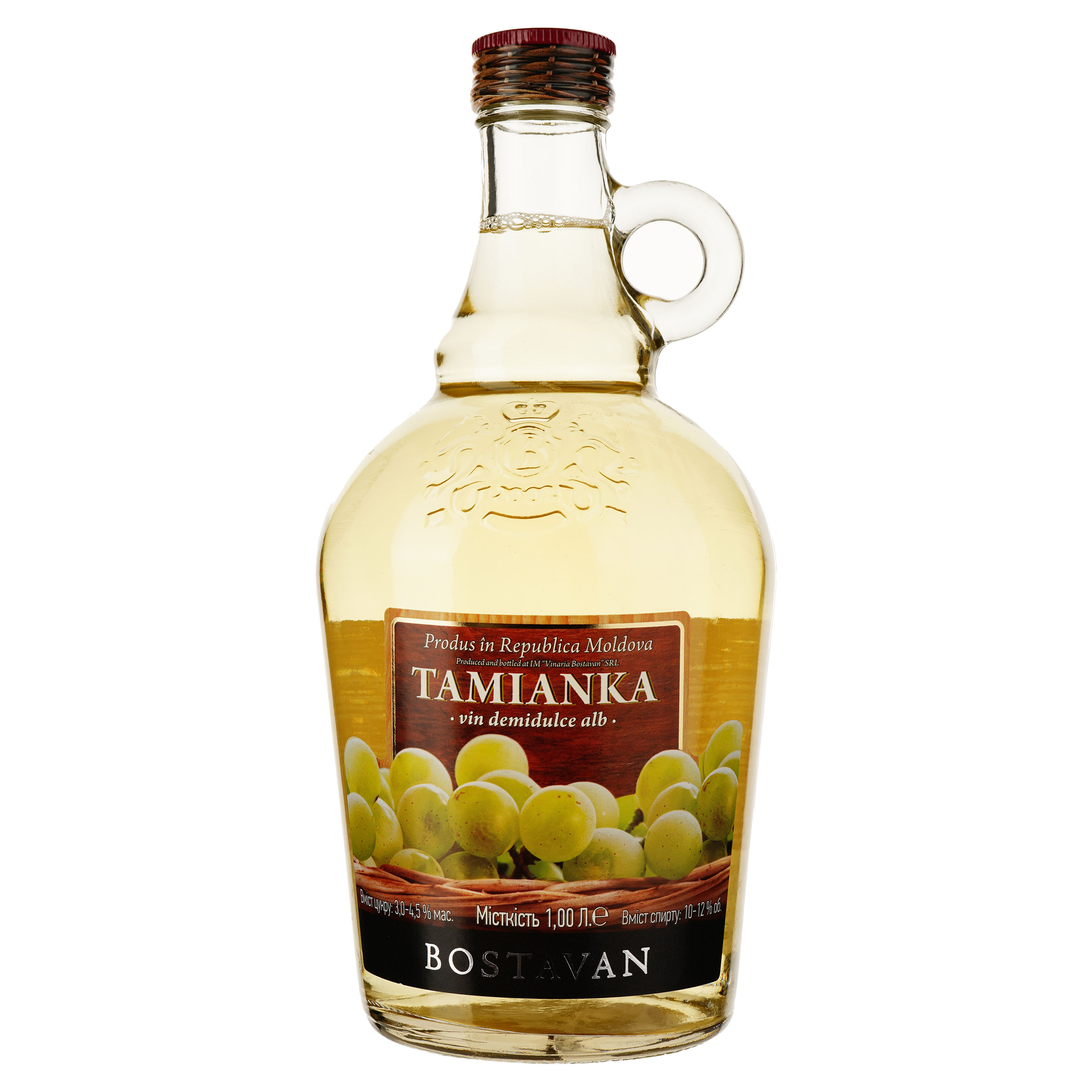 Вино Bostavan Tamianka, 12%, 1 л (573443) - фото 1