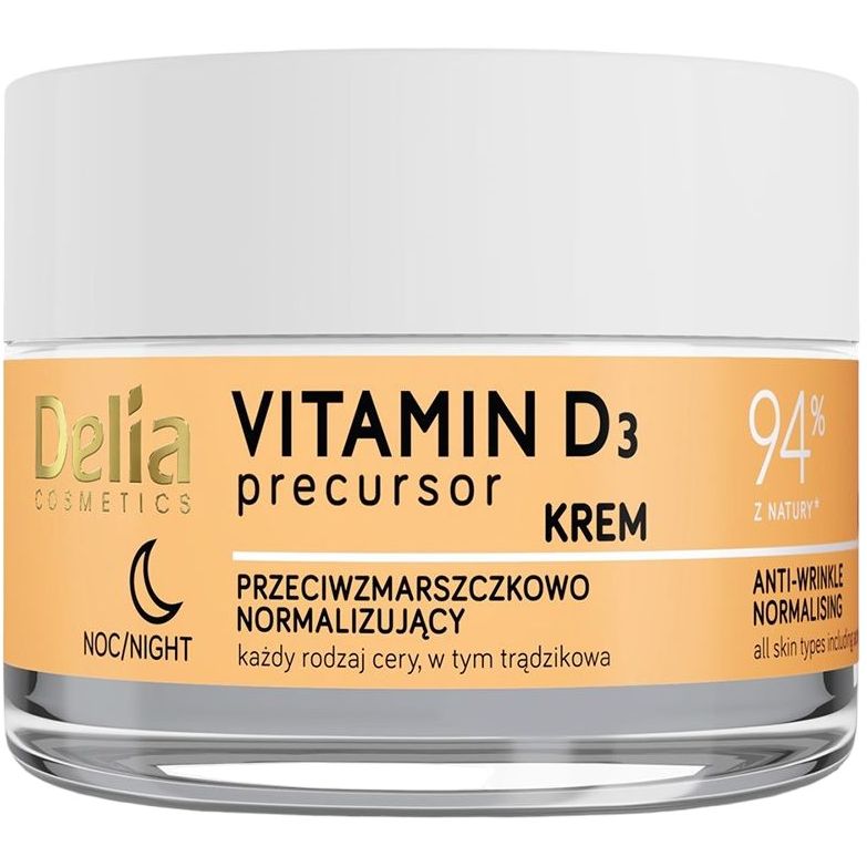 Фото - Крем і лосьйон Delia Cosmetics Крем нічний  Vitamin D3 проти зморшок 50 мл 