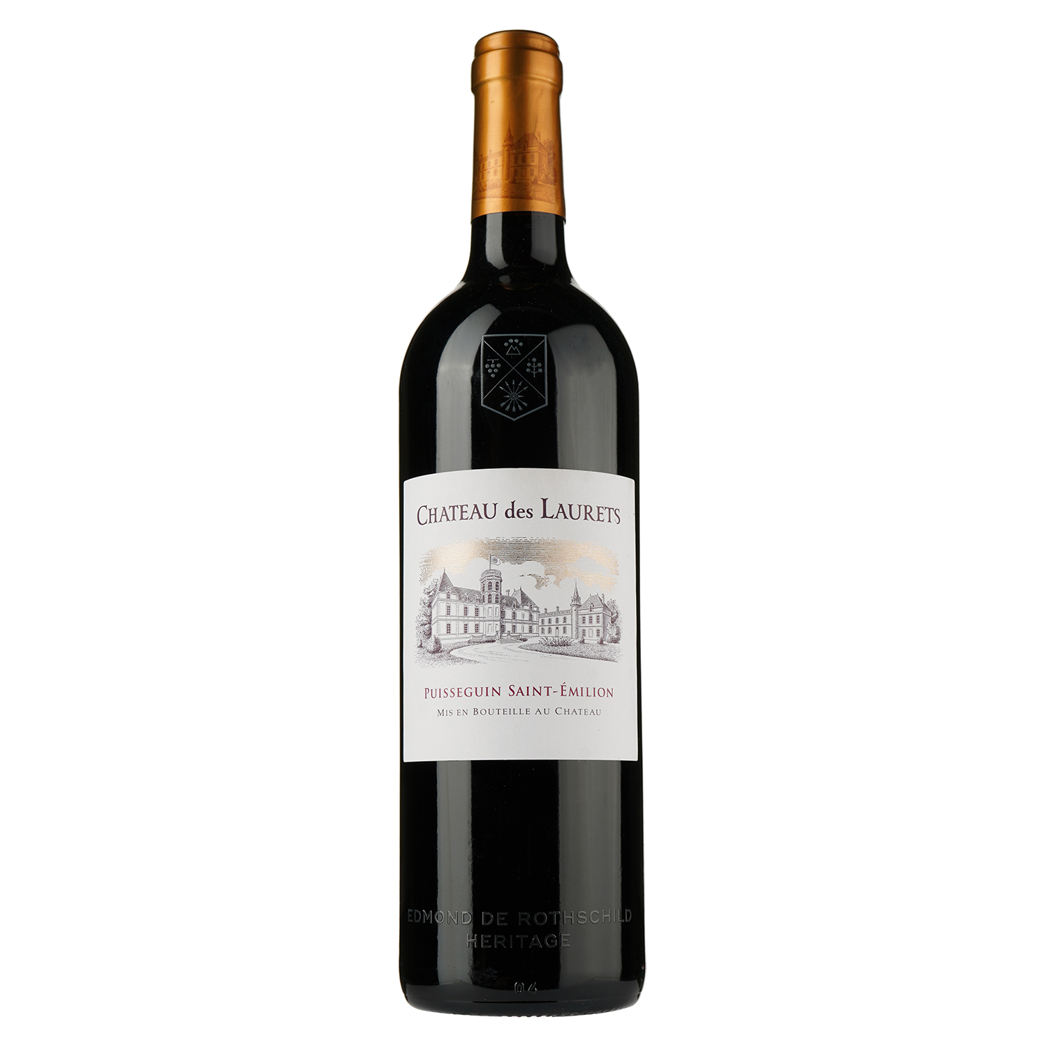 Вино Chateau des Laurets Puisseguin Saint-Emillion 2016 AOC, 14%, 0,75 л (574320) - фото 1