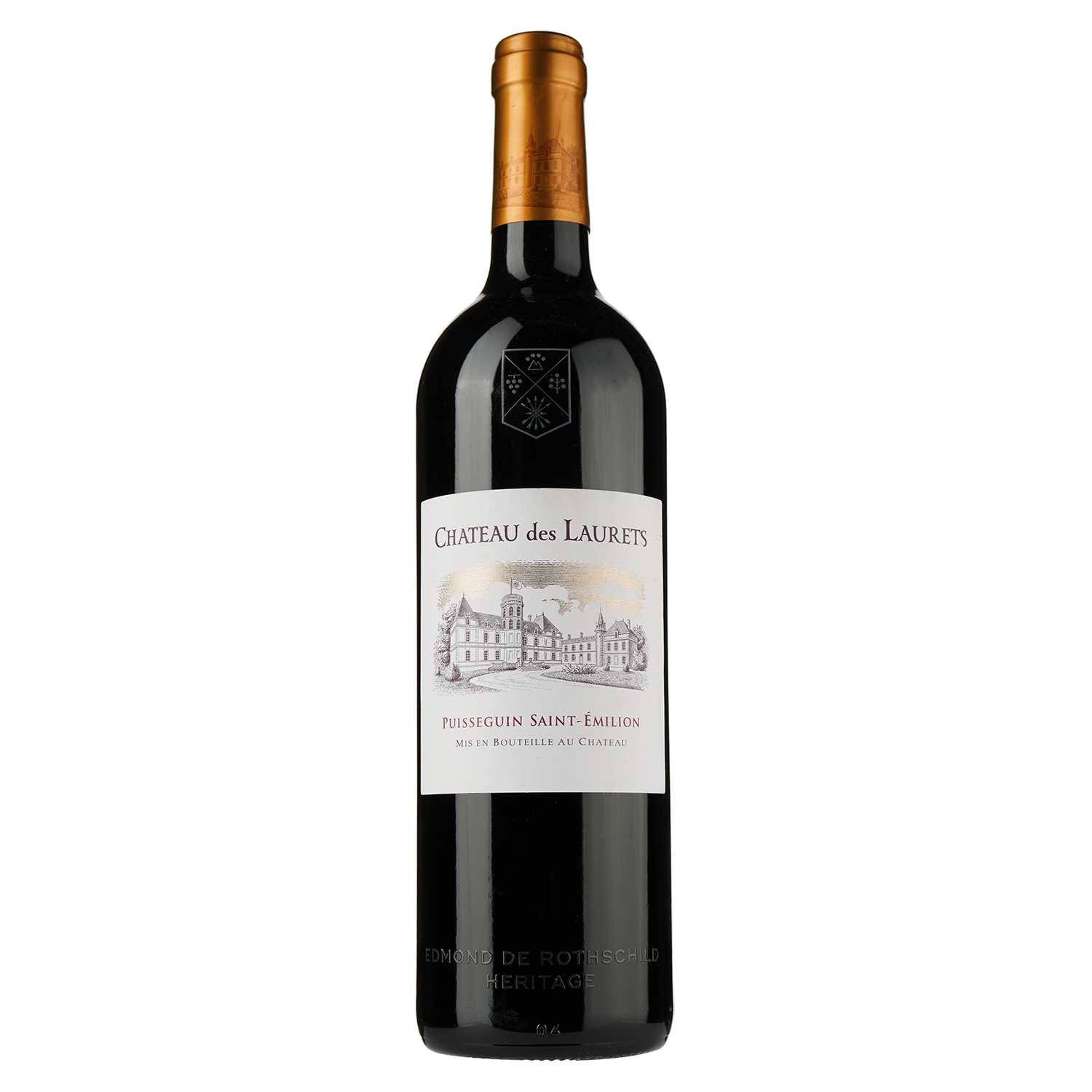 Вино Chateau des Laurets Puisseguin Saint-Emillion 2017 AOC, 14%, 0,75 л (574320)