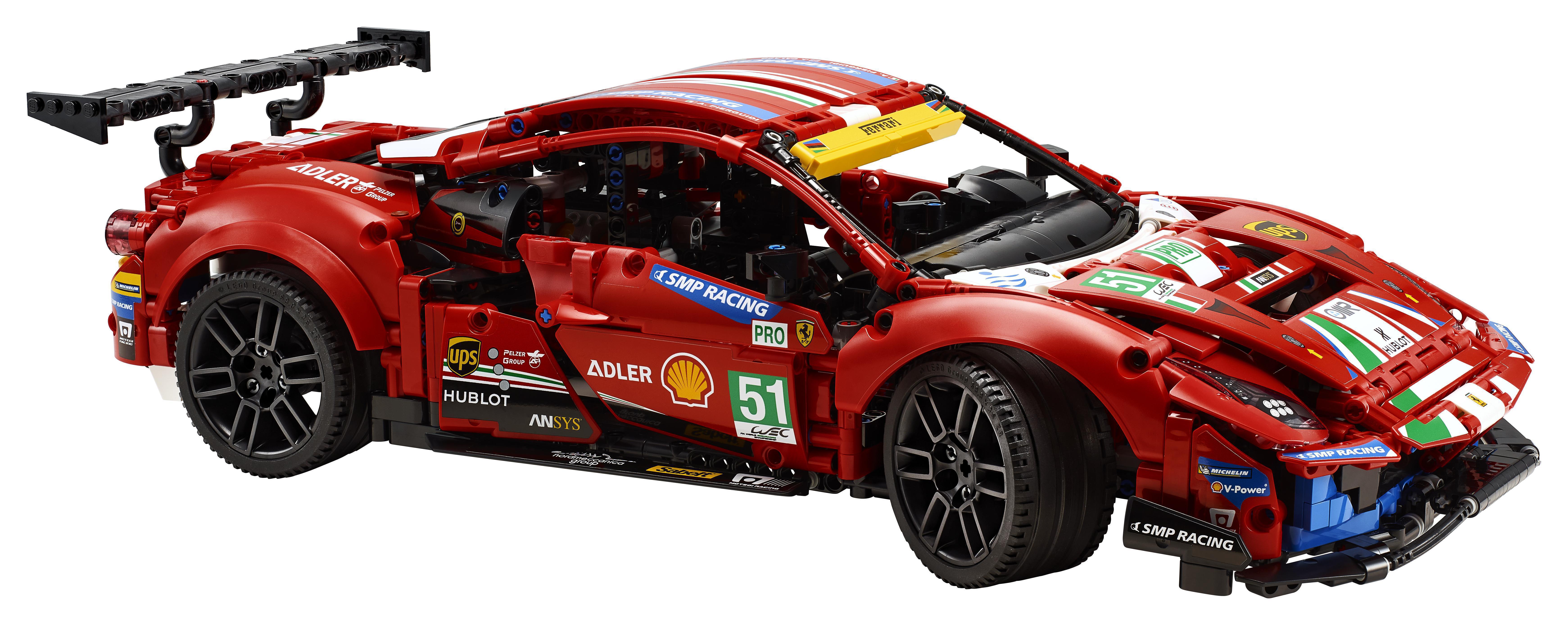 Конструктор LEGO Technic Ferrari 488 GTE AF Corse №51, 1677 деталей (42125) - фото 3