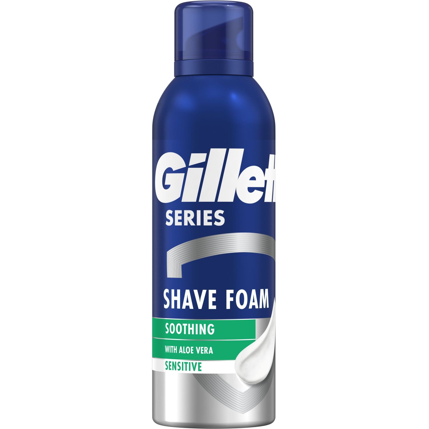 Пена для бритья Gillette Series для чувствительной кожи, с алоэ вера, 200 мл - фото 1