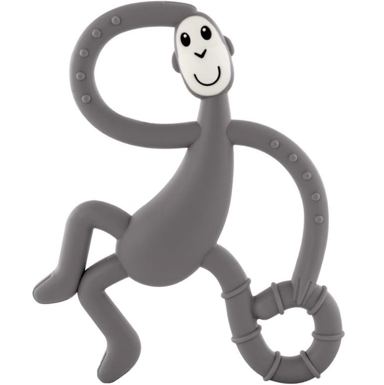 Іграшка-прорізувач Matchstick Monkey Танцююча Мавпочка, 14 см, сіра (MM-DMT-001) - фото 1