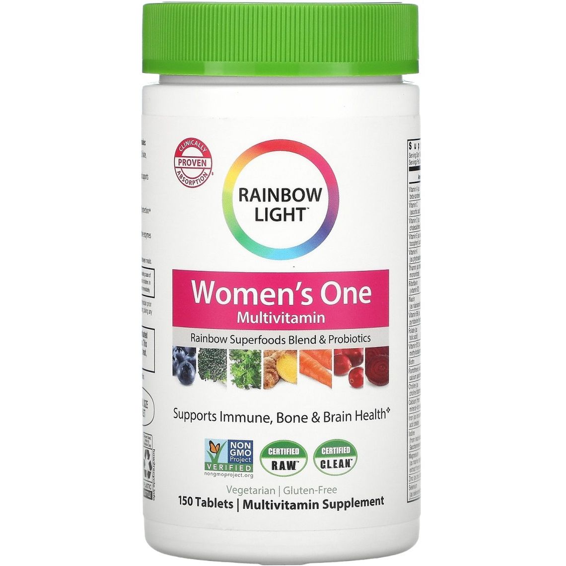 Витаминно-минеральный комплекс Rainbow Light Just Once Women&#39;s One Multivitamin для женщин 150 таблеток - фото 1