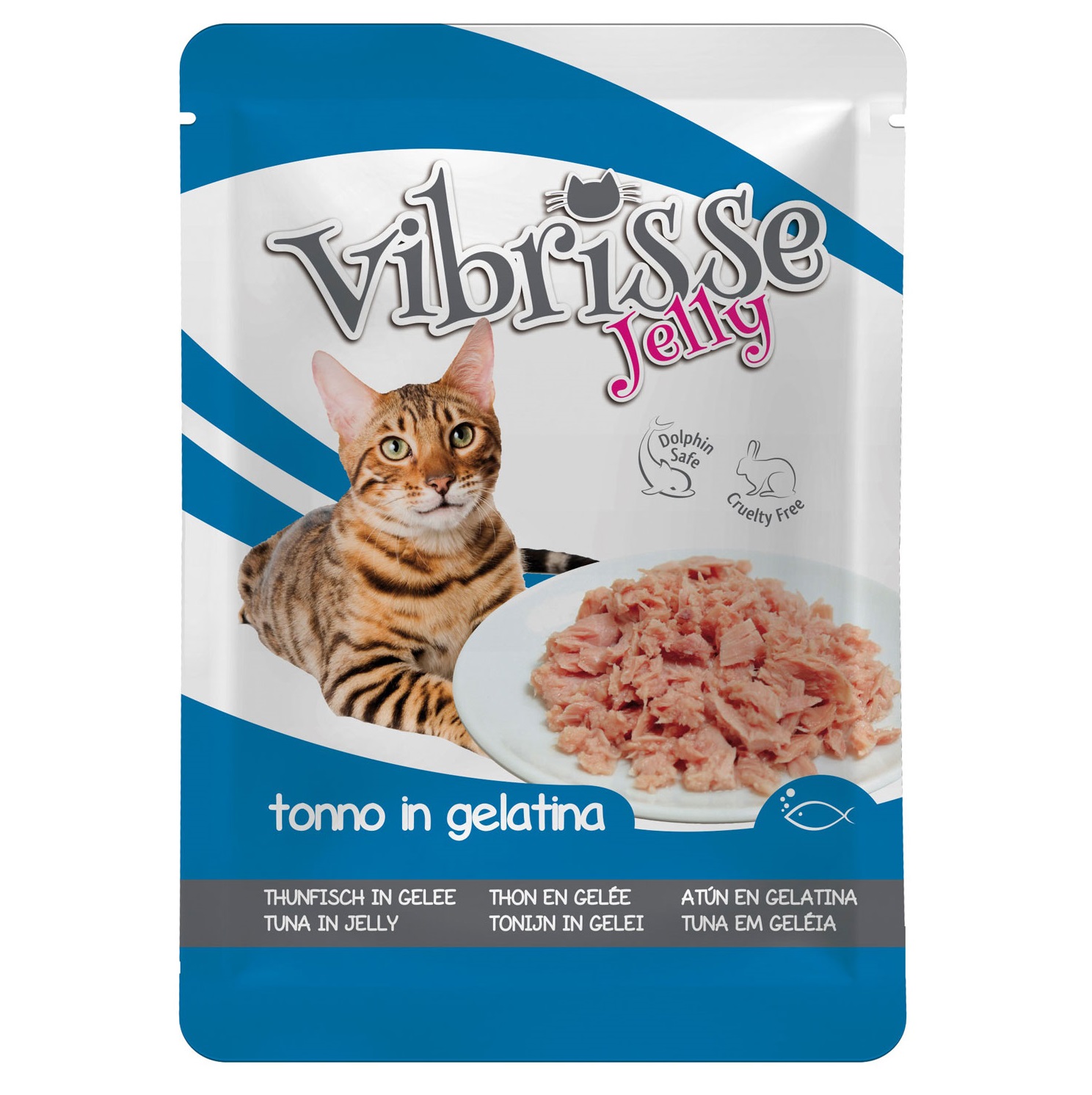 Влажный корм для кошек Vibrisse Jelly, с тунцом в желе, 70 г (C1018985) - фото 1