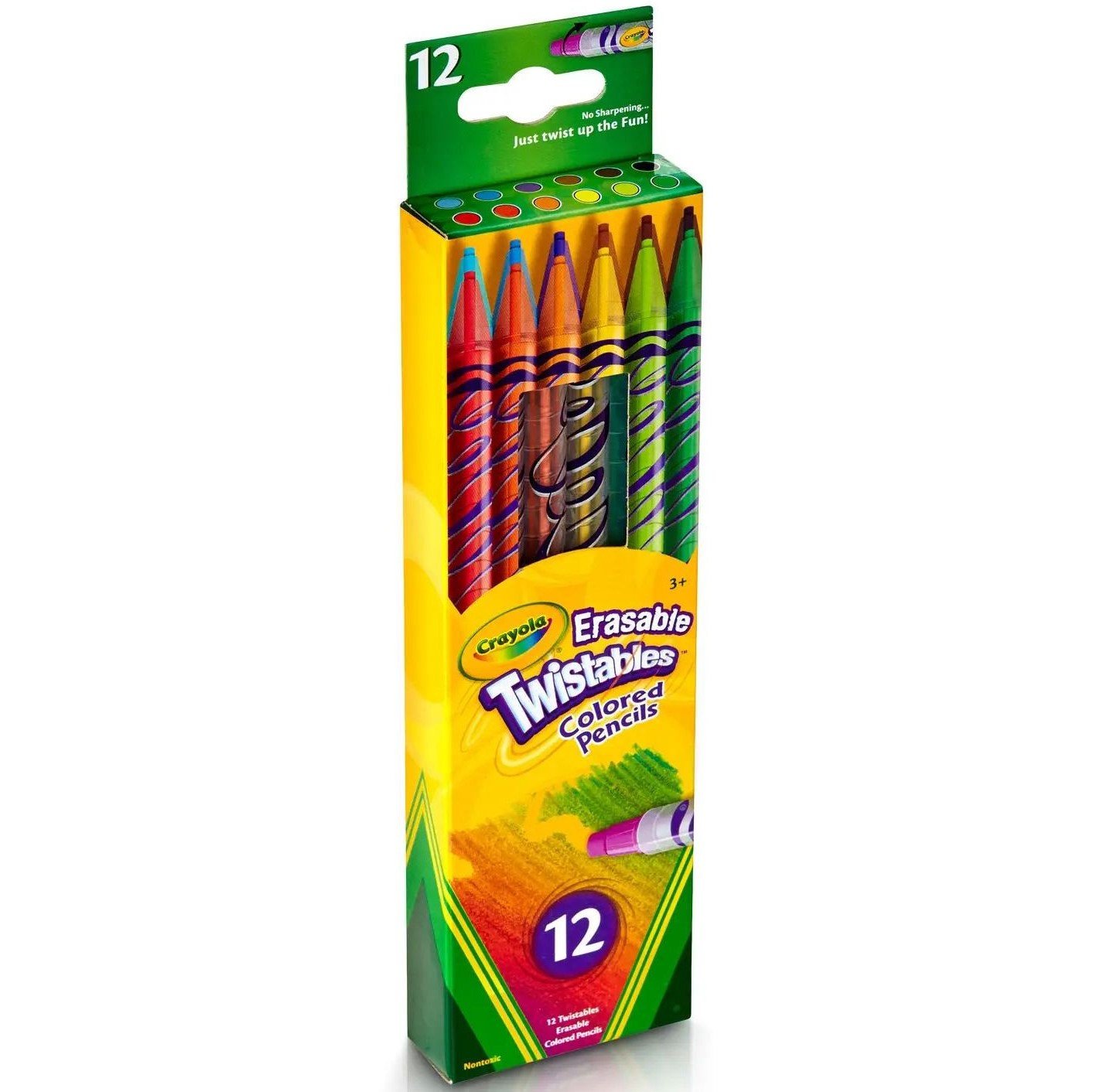 Набір олівців Crayola Твіст, з ластиком, 12 шт. (256360.024) - фото 4
