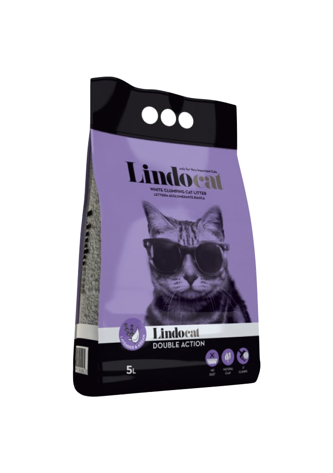 Бентонітовий наповнювач Lindocat Double Action, із запахом лаванди та арганової олії, 5 л (3RACLC.TS05LCDA) - фото 1