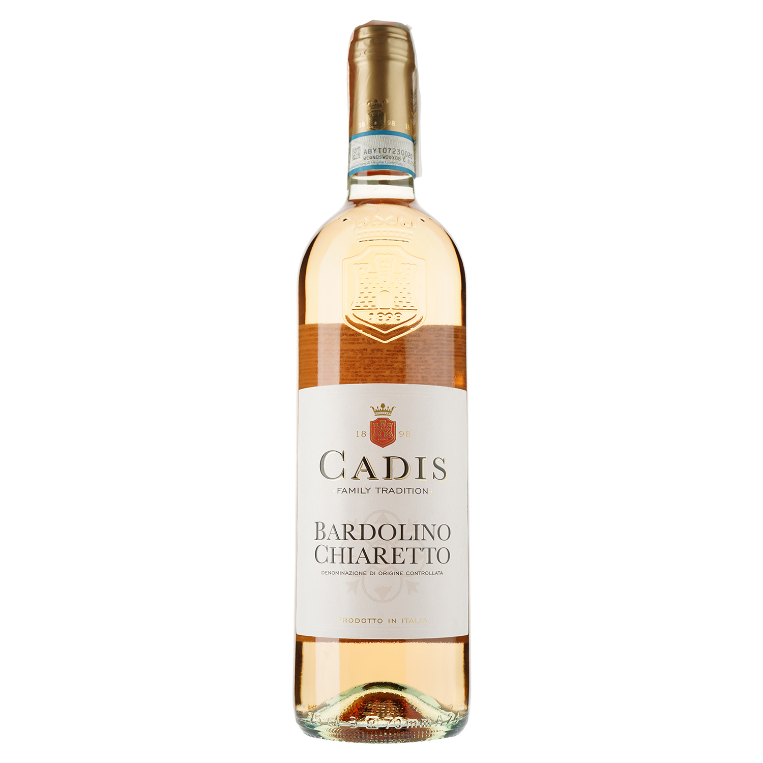 Вино Cardis Bardolino Chiaretto,розовое, сухое, 11,5%, 0,75л - фото 1