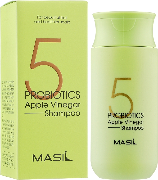 М'який бессульфатний шампунь з проботіками і яблучним оцтом Masil 5 Probiotics Apple Vinegar Shampoo 500 мл - фото 2