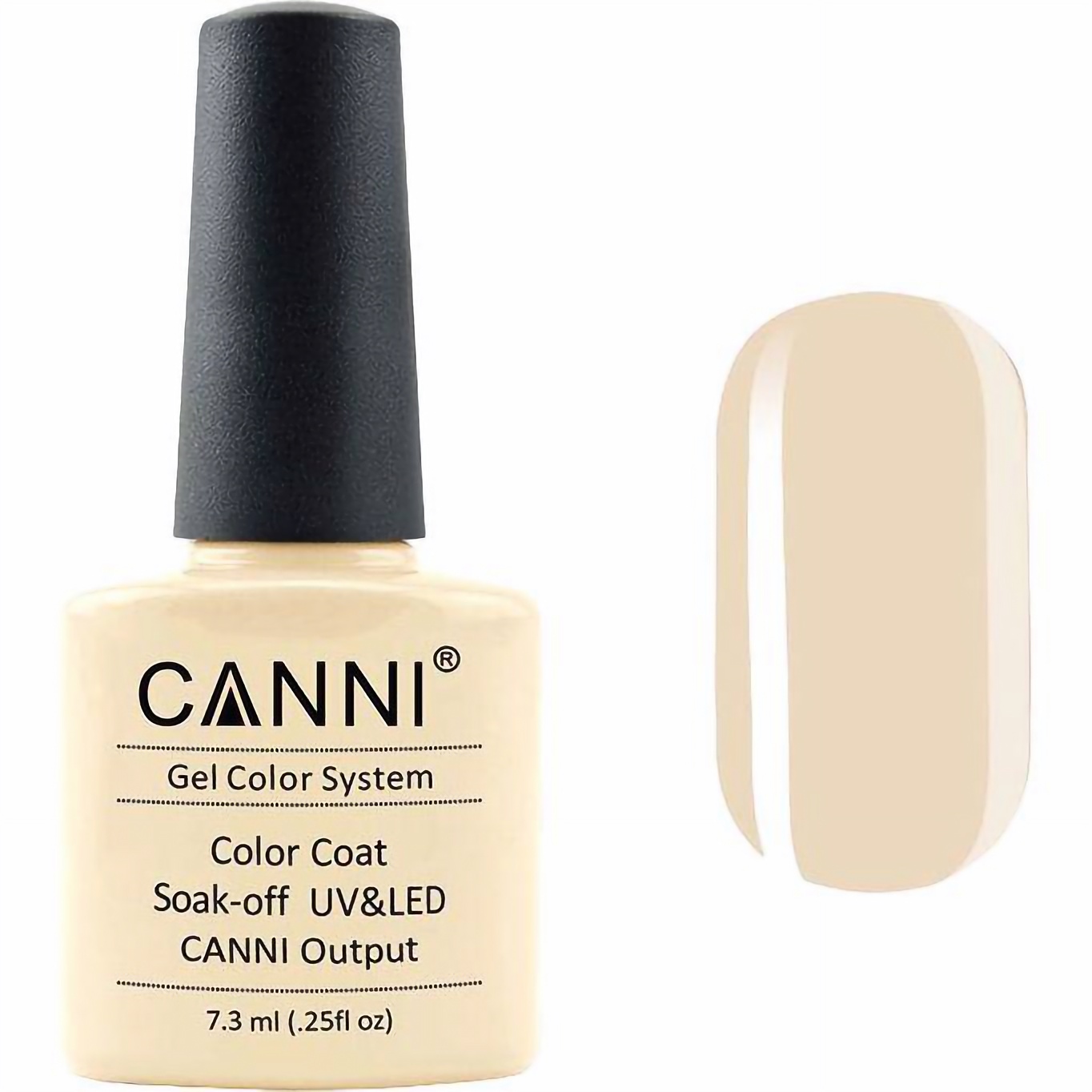Гель-лак Canni Color Coat Soak-off UV&LED 173 темно-кремовий 7.3 мл - фото 1