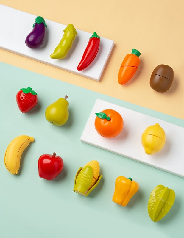 Игровой набор Beiens Корзина с овощами и фруктами на липучках, 30 шт. (BC9902) - фото 3