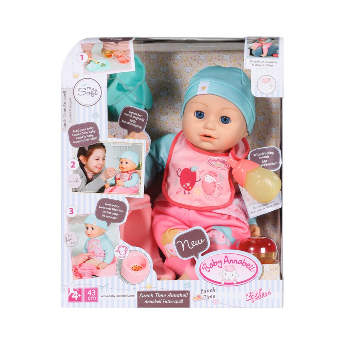 Интерактивная кукла Baby Annabell Ланч крошки Аннабель, с аксессуарами, 43 см (702987) - фото 13
